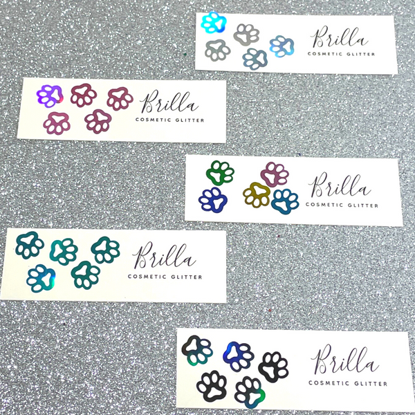 Paw Print Specialty Glitter